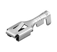 Heschen femmina spade rapida Splice capicorda 6.3 mm Crimp connettore non isolati 100 pz