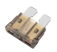 Heschen - Fusibile a lama standard ATC-7.5 per auto e camion, da 7,5 A, marrone, confezione da 50 pezzi assortiti