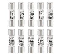 Heschen Fusibile Solare DC1000V PV, Tipo gPV, ST-10PV, 10 x 38 mm, 32 A 1000 VDC, per Protezione Sistema Fotovoltaico, 10 Pezzi