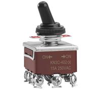 Heschen interruttore a levetta in metallo 4PDT mantenuto ON/ON 2 posizioni 15A 250VAC 10A 380VAC CE con copertura impermeabile