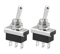 Heschen Interruttore A Levetta In Metallo A Scatto Da, KN3D-102, 12V 25A, 2 Posizioni ON/OFF, 3 Terminali, Per Luci Sul Cruscotto Di Automobile (2)