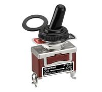 Heschen interruttore a levetta in metallo, RT1021, SPST, mantenuto ON/OFF, 2 posizioni, 15A 250VAC, con cappuccio impermeabile CE
