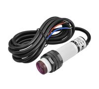 Heschen Interruttore di prossimità fotoelettrico a infrarossi a colonna M18, tipo di riflessione diffusa, E3F-DS30B2, distanza di rilevamento 10-30CM, 10-30VDC 200mA, NPN normalmente chiuso, 3 fili