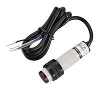 Heschen Interruttore di prossimità fotoelettrico a infrarossi a colonna M18, tipo di riflessione diffusa, E3F-DS200C3, distanza di rilevamento 10-200CM, 10-30VDC 200mA, NPN NO+NC, 4 fili