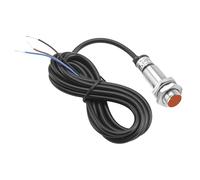 Heschen Interruttore sensore di prossimità induttivo, PR12-2DP2, tipo cilindrico, DC 12-24V, PNP NC (normalmente chiuso), 3 fili, CE