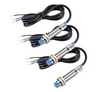 Heschen M12 Interruttore sensore di prossimità induttivo, LJ12A3-4-Z/BX, Rivelatore 4mm, 10-30VDC 200mA, NPN Normalmente aperto(NO), Non schermato tipo, 3 fili, 3 pezzi