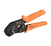 Heschen Mini pinza crimpatrice a cricchetto, SN-02WF, terminali terminali per cavi, da utilizzare per 0,14-2,5 mm² (26-13 AWG), arancione