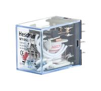 Heschen MY4NJ - Relè di potenza per uso gererale, 220 VAC, bobina 3 A, 220 VCA/24 VDC, indicatore LED a 14 pin terminali