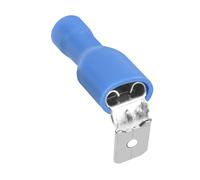 Heschen Piggyback spade Crimp terminal Connector 0.5 - 6.0 mm² (22 - 10 AWG) blu 100 pz