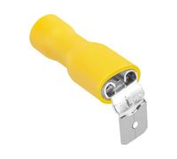 Heschen Piggyback Spade Crimp Terminale Connettore 0.5-6.0mm², 22-10 AWG, Giallo, 25PCS
