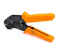 Heschen Pinza a cricchetto mini pinza, SN-02C, Anello e terminali isolati Strumenti di crimpatura, Utilizzare per 0,25-2,5mm² (20-13 AWG), Arancione