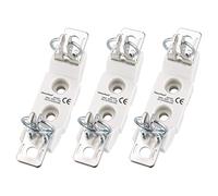 Heschen Portafusibili monopolare in ceramica, NH00, 160A 690V 12W, per NH Fuse-Link, confezione da 3