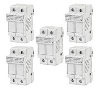 Heschen Portafusibili solare/fotovoltaico, portafusibili PV, HSPV-30D, DC1000V 32A, 2 poli, montaggio su guida DIN da 35mm, per fusibile HSPV-30 ST-10PV 10 * 38 mm, CE Listed (5)