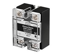 Heschen Relè a stato solido DC/DC monofase, SSR-25DD, ingresso 4-32VDC, uscita 24-220VDC, 25A 50-60Hz
