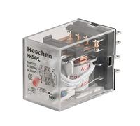 Heschen Relé de propósito general HH54P-L 24 VAC Bobina 3 A 220 VAC/24VDC 4PDT 14 pin terminali Indicatore LED