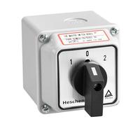 Heschen Selettore Rotativo Universale Selettore Camma Interruttore, SZW26-20/D303.3D, 660V 20A, 3 Posizioni, 3 Fase 12 Terminali, CE, con Interruttore Master Scatola Esterna (Scatola standard)