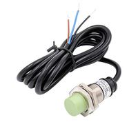 Heschen Sensore di prossimità induttivo PR18-8DN2 Tipo cilindrico, rilevamento 8mm, M18 rotondo, non schermato, 12-24VDC 3-fili, NPN NC(normalmente chiuso) CE