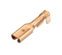 Heschen Terminali a crimpare a forcella da 2,8 mm, 100 pezzi, non isolati, cavi da 0,5 mm² a 0,8 mm²