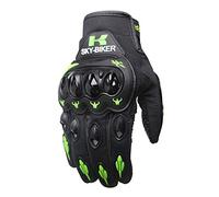 HESHUWEN Guanti Moto Guanti da moto corsa traspiranti con dita intere Protezione for lo sport all'aria aperta cross Dirt Bike Moto(O,XL)