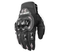 HESHUWEN Guanti Moto Guanti da moto corsa traspiranti con dita intere Protezione for lo sport all'aria aperta cross Dirt Bike Moto(T,XXL)