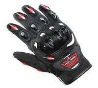 HESHUWEN Guanti Moto Guanti da moto corsa traspiranti con dita intere Protezione for lo sport all'aria aperta cross Dirt Bike Moto(E,XXL)