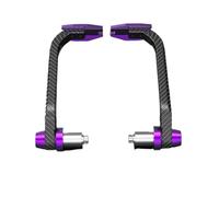 HESHUWEN Paraleve Moto Coppia paramani for Moto in Alluminio Protezione anticaduta for motocicli Protezione for Le Mani da Motocross para Leve Moto(Purple)