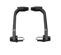 HESHUWEN Paraleve Moto Coppia paramani for Moto in Alluminio Protezione anticaduta for motocicli Protezione for Le Mani da Motocross para Leve Moto(Noir)