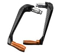 HESHUWEN Paraleve Moto Protezione della Protezione delle Leve della Frizione del Freno delle manopole del Manubrio delle motociclette para Leve Moto(Orange)