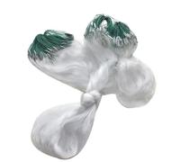 HESHUWEN Rete da Pesca Rete di Pesca Bianca Verde Trasparente con Trappola for Pesce Galleggiante Piccolo monofilamento Branchia Nylon Mesh Rete a Singola(C)