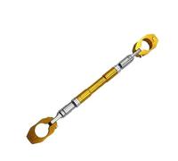 HESHUWEN Traversino Manubrio Moto Accessori for la Modifica del Motociclo Barra Trasversale Regolabile Barra di bilanciamento Manubrio Asta di Rinforzo del Volante Manubrio Bilanciato Moto(Gold)