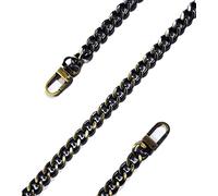 HESHUYAN Catena per Borsa 20 cm-160 cm Catena di Metallo for Tracolla Borsa Catena Borse Cinghie for Borsa a Tracolla Manici Borsa Parti amp;Accessori Catene per Borse Uncinetto(Bronze,80cm)