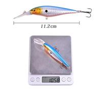 HESHUYAN Esche da Pesca 1 Esca da Pesca for luccio, Carpa, Esca Dura Artificiale da 11 cm e 10,5 g, Esca for Pesci, Esca for Nuoto Profondo, Esca Artificiale a manovella Esche Artificiali(J)