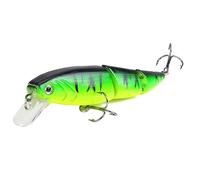 HESHUYAN Esche da Pesca 1 pz Wobblers Esche da Pesca multisezione 11,5 cm 14,8 g Esca Dura Artificiale Crankbait Traina Bass Luccio Persico Attrezzatura Esche Artificiali(09)