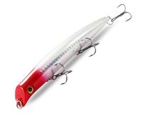 HESHUYAN Esche da Pesca Esche da Pesca galleggianti 12,8 cm 15 g 3 ami a Tre ami Wobbler in plastica Rigida Esca Artificiale Esche Artificiali(J)
