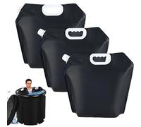 Hesitroad 3 sacchetti per il bagno di ghiaccio, 5 l, riutilizzabili, per vasca da bagno e congelatore, grande capacità per bagni di ghiaccio a casa, terapia del freddo portatile, accessori per vasca