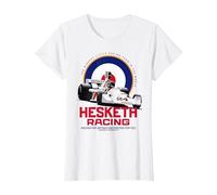 Hesketh Racing Campione del Mondo Britannico Racing Classic Team Maglietta, Donna, Bianco, M