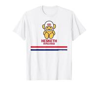 Hesketh Racing Logo World Champion Team Stripes Retro Mascotte Maglietta