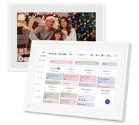 Hesmor Agenda Digitale 10,1 Pollici con Touchscreen, Planner Familiare Elettronico & Gestore Attività, 32 GB di Memoria, HD 1280 x 800, Cornice Foto per Anni 2025-2026, Bianco