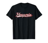 Hesperia California Mojave Desert Vintage Varsity Distressed Maglietta