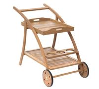 Hespéride - Carrito de servicio Tiwi de Madera de Acacia con ruedas - An. 78 x Pr. 56 x al. 105 cm - Mobiliario de Exterior para terraza, balcón y Patio