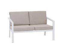 Hespéride - Divano da Giardino Bianco pavane in Alluminio trattato con polveri epossidiche