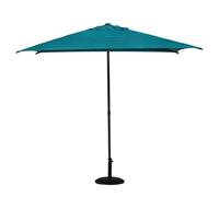 Hespéride - Ombrello quadrato diritto in acciaio soya, blu anatra d2,5x2,5m