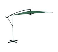 Hespéride - Ombrellone a braccio laterale Manoa, Verde oliva/Grafite, 2,5 x 2,5 m, Acciaio anticorrosione, Tessuto idrorepellente, Rotazione a 360° - Per giardino e terrazzo