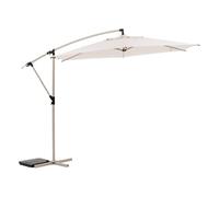 Hespéride - Ombrellone deportato rotondo manoa argilla e grano 3m in alluminio acciaio e poliestere