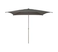 Hespéride - Ombrellone diritto quadrato reclinabile in soia 2,5x2,5m caffè