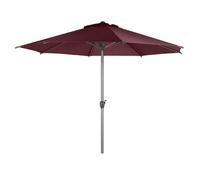 Hespéride - Ombrellone dritto rettangolare loompa ardesia 3x2m in alluminio, bordeaux, 288 cm x 238 cm, Alla moda
