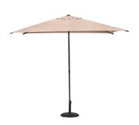 Hespéride - Ombrellone quadrato in soia e grano - 2,5x2,5 m - Elevata protezione UV, telo idrorepellente removibile e regolabile - Struttura in acciaio antiruggine
