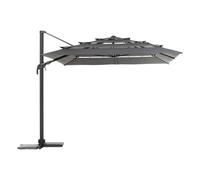 Hespéride - Ombrellone rettangolare multi-foglio melhia antracite 4x3m