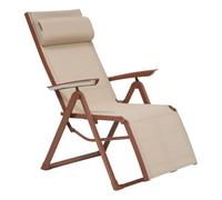 Hespéride - Poltrona da giardino decima in lino beige e mogano