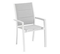 Hespéride - Poltrona da giardino impilabile Allure Glacier & Bianco